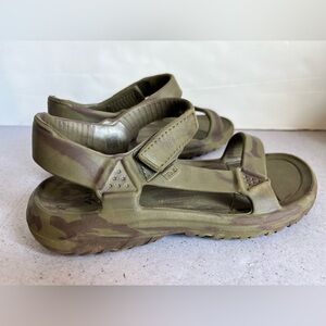 Teva Hurricane Drift Sandals‎ Kids Size 3 Dark Olive Green Straps Walking Beach